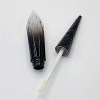 Tube de brillant à lèvres ABS conique long à dégradé, emballage cosmétique vide, flacon de gloss, contenant de rouge à lèvres liquide de forme spéciale à visser