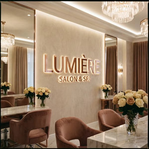 Insegna Personalizzata 3D con Logo Retroilluminato, Lettere Luminose per Esterni, Insegna per Negozi e Attività Commerciali, Insegna LED Illuminata - Product Image 3