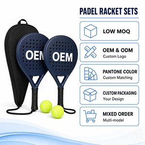 Set de <span class=keywords><strong>Padel</strong></span> para 2 Jugadores, Kit Completo que Incluye 2 Raquetas, 2 Pelotas y Bolsa de Transporte, para Principiantes - Product Image 4