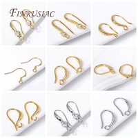 Boucle d'oreille en zircon cubique plaqué or 18 carats, fournitures de fabrication de bijoux à boucle ouverte, accessoires de bricolage