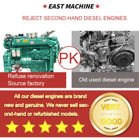 China Hersteller 350 PS 1800 U/min 6 Zylinder 4-Takt wasser gekühlter Schiffs dieselmotor für Boots maschinen