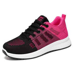 2025 décontracté fond plat semelle souple chaussures <span class=keywords><strong>de</strong></span> sport femmes <span class=keywords><strong>pas</strong></span> <span class=keywords><strong>cher</strong></span> respirant mouche tricot baskets - Product Image 1