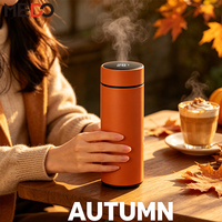 Bouteille d'eau intelligente en acier inoxydable 500 ml avec logo personnalisé, couvercle LED, OEM/ODM, sans BPA, étanche, à double paroi isolée pour le voyage