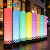 Vente flash : Colonne gonflable lumineuse à LED, ballon publicitaire gonflable personnalisable, arche imperméable pour la décoration d'événements