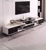 Meuble TV, Salon, Petit meuble domestique, Nouveau modèle 2025, Moderne, Simple, Sur pied, Table basse extensible, Électrique