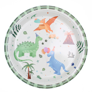 ชุดอุปกรณ์จัดงานเลี้ยงธีมไดโนเสาร์ DAMAI จานกระดาษ ผ้าเช็ดปาก แก้วน้ำ ชุดภาชนะใช้แล้วทิ้งสำหรับงานวันเกิด - Product Image 3