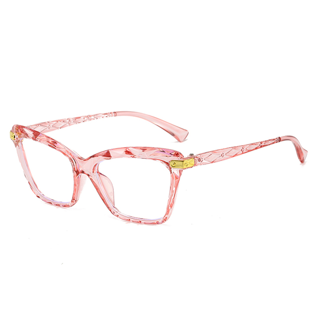 YT155 1pc PC Squared Frame Blue Light Blocking Colorful Fashion Male Female Unisex Eyeglasses Glass Frame