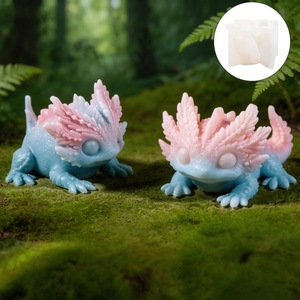 3D Lizard <b>Candle</b> Silicone <b>Mold</b> Cartoon Salamander Shaped Ornament <b>Mold</b> For DIY <b>Candle</b> Making Kits - Product Image 1