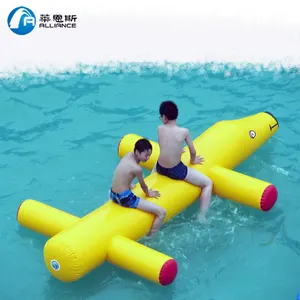 Juguetes de piscina de PVC ecológicos, Jinete de agua inflable, animales de juguete inflables flotantes para el agua