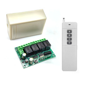 Mô-đun thu tín hiệu chuyển mạch điều khiển từ xa không dây DC 12V 10A 4 kênh và bộ truyền tín hiệu điều khiển từ xa 4 kênh RF433MHz1000M - Product Image 3