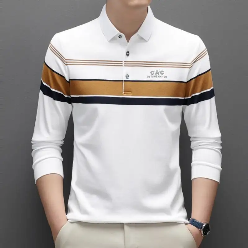 Wholesale Custom Design High Quality Plain Mens Golf Lapel Polo Shirt for Sports Men Casual Smart Embroidered