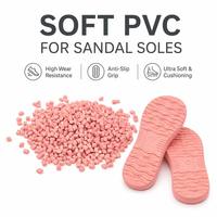 Granulés de PVC spécialisés pour semelles de sandales à injection d'air et fabricant de tongs légères