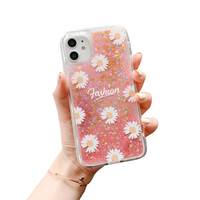 Anpassung Mode Neueste Mode Bling Rückseite Glitter Diamant Treibsand Handy hülle für Iphone 13 Pro max