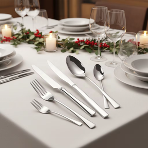 Juego de Cubiertos Modernos de Alta Calidad para Boda, de Acero Inoxidable, Tenedor, Cuchillo y Cuchara, Ecológicos, con Acabado Pulido de Alto Brillo, Vajilla al por Mayor - Product Image 5