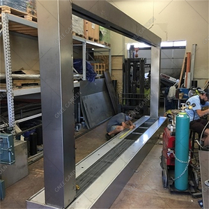 ม่านน้ำน้ำพุดนตรีแบบมีม่านฝนวัสดุเหล็กที่เหมาะกับการตกแต่งสวนโรงแรม - Product Image 5