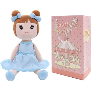 Custom Plush Blue Doll with Blue Dress and the Paper Bag Good Gift For Girls Stuffed Toys