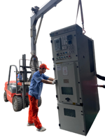 Armoire de commutation moyenne tension KYN28 12kV 4000A, panneau de distribution d'énergie métallique pour système de sous-station industrielle