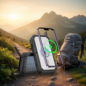 Banco de Energía Solar Portátil D0100HA8P6G de 10000mAh con Carga Rápida USB-C y Cargador MPPT para Viajes, Teléfono y Uso en Exteriores - Product Image 2