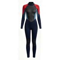 Combinaison de plongée une pièce pour femme DIVESTAR avec logo personnalisé, 3 mm, fermeture éclair dorsale, néoprène imperméable, coutures plates, antidérapante