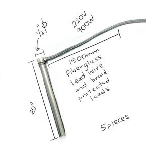 220V High-Temperature Industrial Cartridge Heater <b>Tube</b> with Stainless Steel 304 Customizable Power & Voltage - Product Image 5