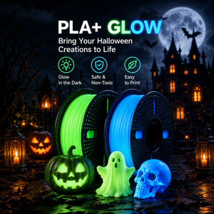 Filamento PLA+ Luminoso en la Oscuridad para Impresora 3D, 1.75mm 1KG, Material de Impresión 3D No Tóxico para Decoración de Halloween, Impresora FDM - Product Image 1