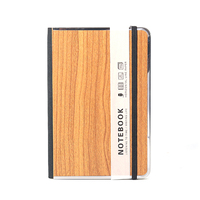 Carnets A5 en papier de bois à couverture rigide Logo personnalisable Nouveau design Impression avec cadre en métal sur le bord