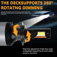 LELANPU T20 H4 Truck D2S Lucas 12V Remote 9005 Strobe Automovil 3157 Chrome Motorcycle Lighting G1 Car Led Headlight Light Bulbs