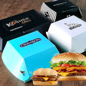 Emballage de boîte de hamburger à emporter, emballage de frites personnalisé boîte de <span class=keywords><strong>poulet</strong></span> cuit, boîte de restauration rapide en papier pour la <span class=keywords><strong>livraison</strong></span> - Product Image 3