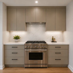 Mobili <span class=keywords><strong>da</strong></span> <span class=keywords><strong>Cucina</strong></span> Modulari Moderni in Acrilico con Pannello Piatto, Lavello e Rubinetto per Progetti di Appartamenti Multifamiliari - Product Image 2