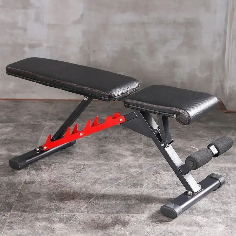 Wellshow Sport Foldable Weight Bench Gym Sit Up Bench Dumbbell Weight Lifting Bench Abdominal Exercise AB Chair