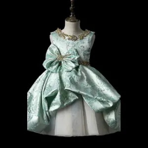 Güzellik parti elbise jakarlı brokar dokuma kumaş kumaş