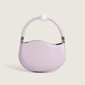 Nouvelle mode petit sac à main personnalisé pour femme sac <span class=keywords><strong>de</strong></span> niche sac à main en cuir PU <span class=keywords><strong>de</strong></span> couleur pure avec fermeture éclair sac à bandoulière unique - Product Image 2