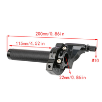 Puños de Acelerador de Motocicleta de Aluminio CNC para Ciclomotor, Scooter, Bicicleta, Ajuste Universal, Repuesto para Motos de Cross y Pit Bikes