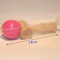 Yuglow Kendama Skill Ball Mainan Olahraga Luar Ruangan Anak-anak Dewasa Peralatan Latihan Sensorik Bola Lempar Tangkap