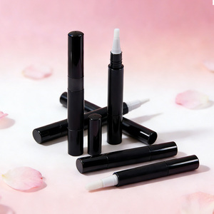 Emballages de rouge à lèvres de beauté 3ml 5ml, tubes ronds rose or dégradé vides avec pinceau et emballage - Product Image 6