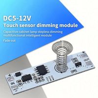 Interrupteur à capteur tactile capacitif 12V, interrupteur à ressort hélicoïdal, variateur de lumière LED, 9-24V 30W 3A pour bande lumineuse LED de maison intelligente