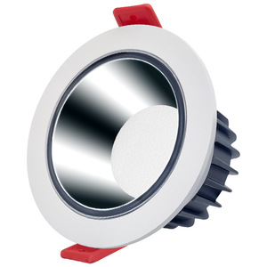 ไฟดาวน์ไลท์ LED แบบฝังเพดานทรงกลม สีดำ อะลูมิเนียม 4100K แสงขาวธรรมชาติ AC 220V IP20 50000 ชั่วโมง CRI90 ปรับความสว่างได้ - Product Image 5