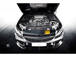 Kit de Tubo de Admisión de Aire de Fibra de Carbono Seca con Filtro de Aire, Sistema de Admisión de Alto Rendimiento para <span class=keywords><strong>Mercedes</strong></span> Benz W205 C63 C63S C63 Coupé 4.0T - Product Image 1
