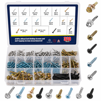 Kit d'Assortiment de Fixations : Vis à Tête Hexagonale, Boulons, Écrous, Rondelles – Ensemble de Quincaillerie Industrielle et de Construction en Acier Inoxydable et Acier au Carbone