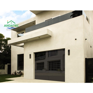 <span class=keywords><strong>Porte</strong></span> <span class=keywords><strong>de</strong></span> <span class=keywords><strong>garage</strong></span> noire minimaliste à cadre dissimulé avec liaison intelligente pour villas et bâtiments commerciaux - Product Image 2
