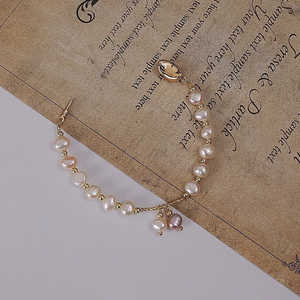 Pulsera de Perlas Naturales Estilo Barroco para Niñas, Elegante Brazalete de Cuentas - Product Image 3