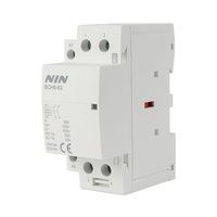 Contacteur modulaire domestique NIN BCH8-63 CE certifié CCC, 220V 63A, 2 pôles, aimant AC, 50/60Hz, norme IEC/EN 61095, rail DIN