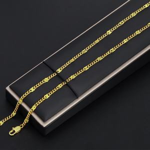 Collar de Cadena Chapado en Oro de 24K al por Mayor de Fábrica JXX para Mujer, Collares de Latón Dorado de Moda - Product Image 2