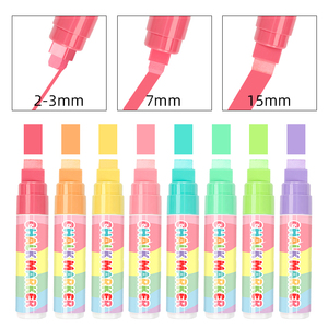 <span class=keywords><strong>Pennarelli</strong></span> a Gesso Liquido per Auto Colore Macaron, <span class=keywords><strong>Pennarelli</strong></span> a Gesso Liquido Jumbo <span class=keywords><strong>da</strong></span> 15mm con Inchiostro Importato Lavabile per <span class=keywords><strong>Lavagna</strong></span> - Product Image 2