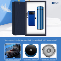 Articles cadeaux du Nouvel An 2024, batterie externe innovante avec support, coffret cadeau promotionnel de 3 pièces, cadeau d'entreprise