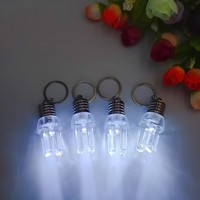 Mini porte-clés lumineux LED en acrylique arc-en-ciel, motif dessin animé, sérigraphie, petit cadeau créatif, vente en gros usine