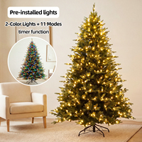 Vente en gros d'usine, arbres de Noël artificiels réalistes de haute qualité, 150 cm, 180 cm, 210 cm, 240 cm, en PE et PVC