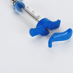 Siringa Veterinaria Sterile Riutilizzabile TPX Blu 5ml/10ml/20ml/30ml/50ml con Punta Luer Lock Regolabile per Vaccini Animali - Product Image 6