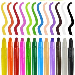 Bonvada Kits de peinture pour le visage 12 couleurs Bâtons de peinture pour la peau torsadée Ensemble de crayons de peinture pour le corps lavables non toxiques et effaçables à base d'eau - Product Image 4