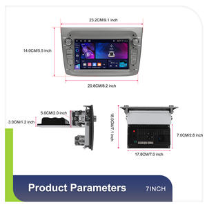 Hikity pour <span class=keywords><strong>Alfa</strong></span> <span class=keywords><strong>Romeo</strong></span> <span class=keywords><strong>MITO</strong></span> 2008-2016 <span class=keywords><strong>Autoradio</strong></span> Android 7'' 4+64G Audio de voiture Stéréo de voiture CarPlay sans fil Android Auto GPS WIFI OEM - Product Image 4